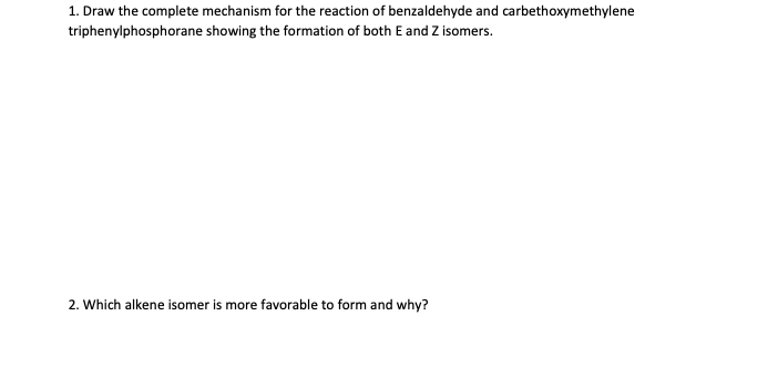 Solved 1. Draw the complete mechanism for the reaction of | Chegg.com