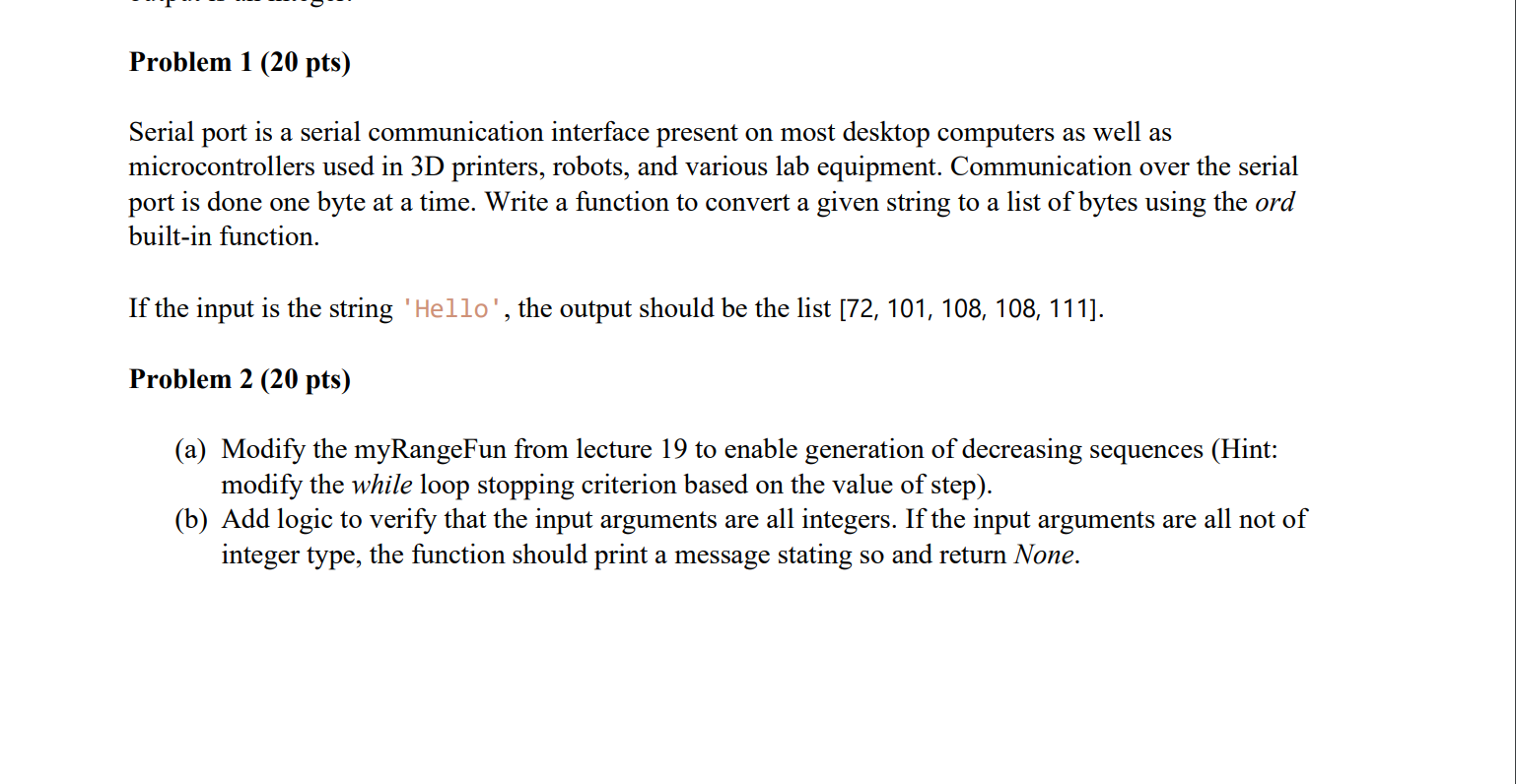 Solved Serial port is a serial communication interface | Chegg.com