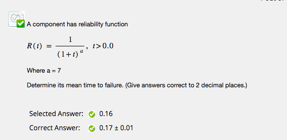 Solved The failure time T (in weeks) of a particular | Chegg.com