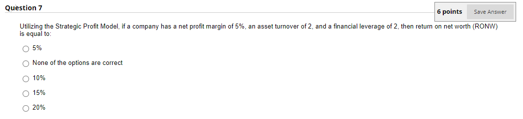 Solved Question 7 6 points Save Answer Utilizing the | Chegg.com
