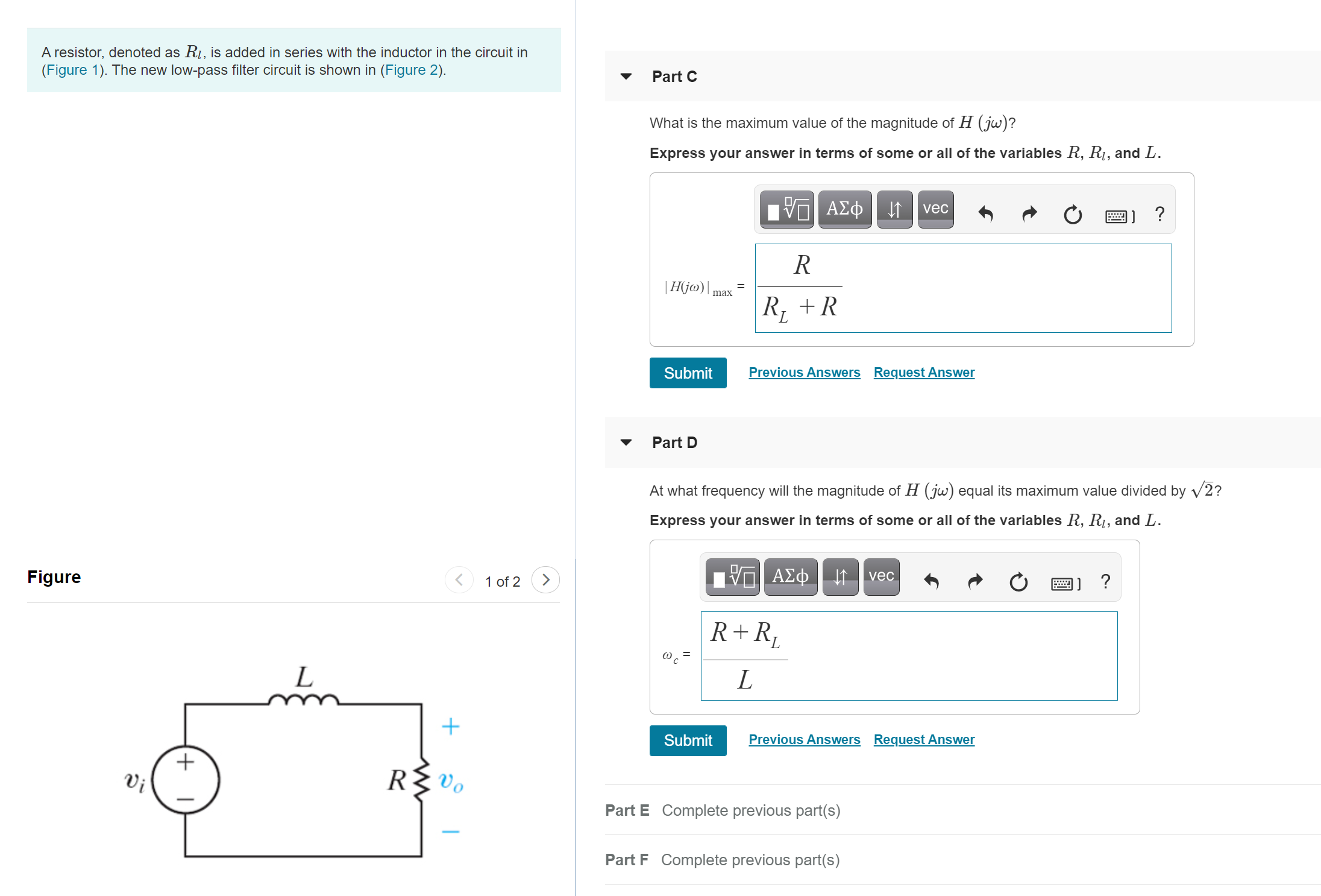 Solved A resistor, denoted as R1, is added in series with