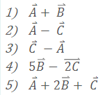 Solved Given The Following Vectors A = (2, −4) B = (- 4,5) C | Chegg.com