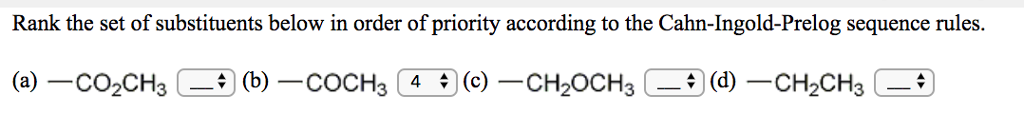 solved-rank-the-set-of-substituents-below-in-order-of-chegg