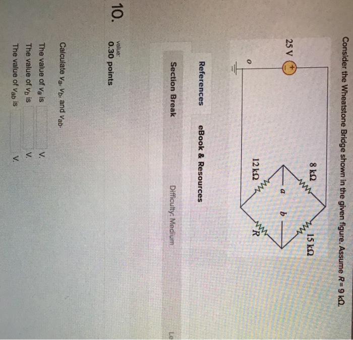 Solved Consider the wheatstone Bridge shown in the given | Chegg.com