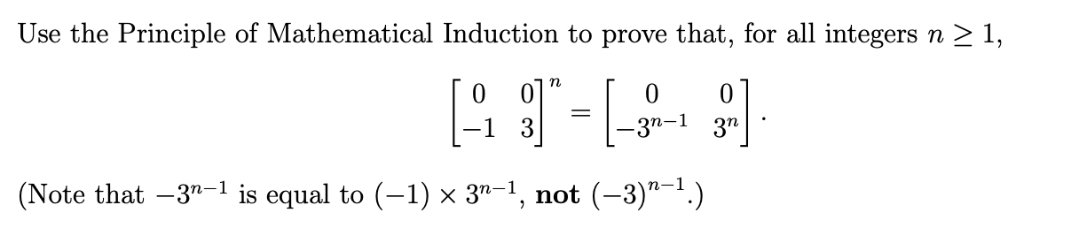 Solved Use The Principle Of Mathematical Induction To Prove | Chegg.com