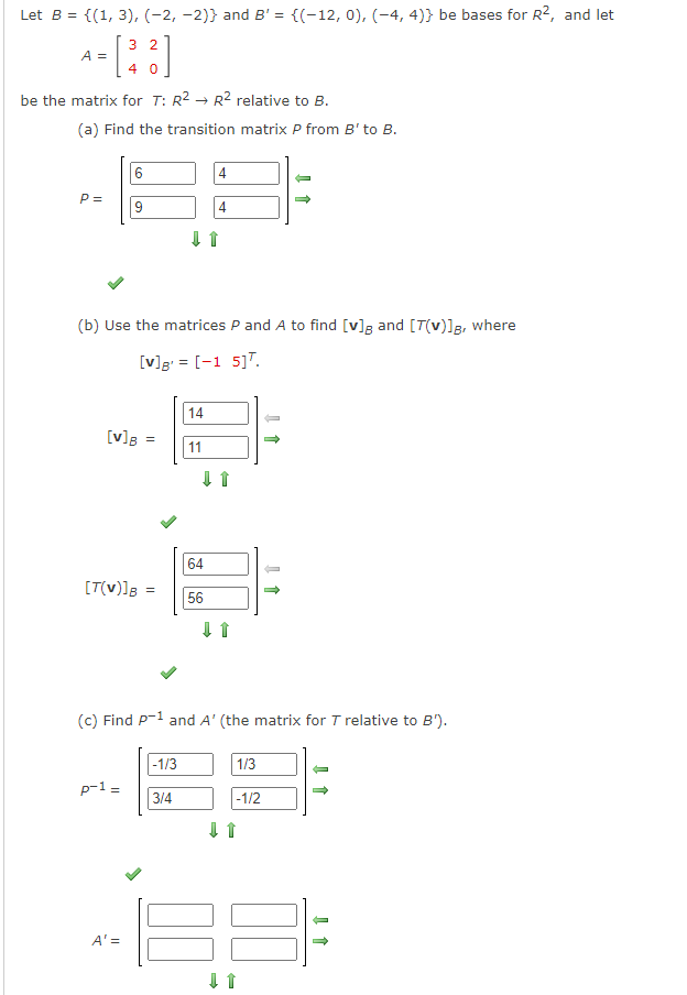 Solved Let B 1 3 2 2 And B 12 0 4 4 Chegg Com