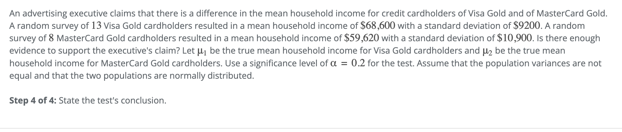 Solved An advertising executive claims that there is a | Chegg.com