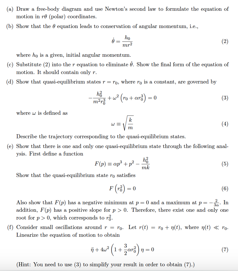 Solved M R U ө H A Draw A Free Body Diagram And Use New Chegg Com