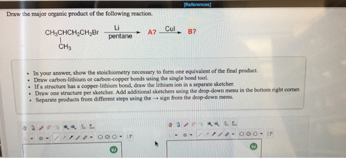 Solved Draw the major organic product of the following | Chegg.com