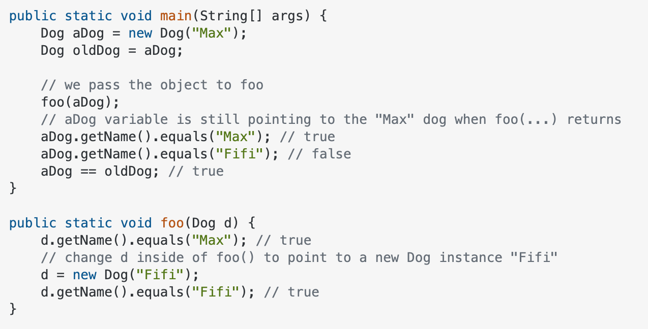 Solved public static void main(String[] args) { Dog aDog new | Chegg.com