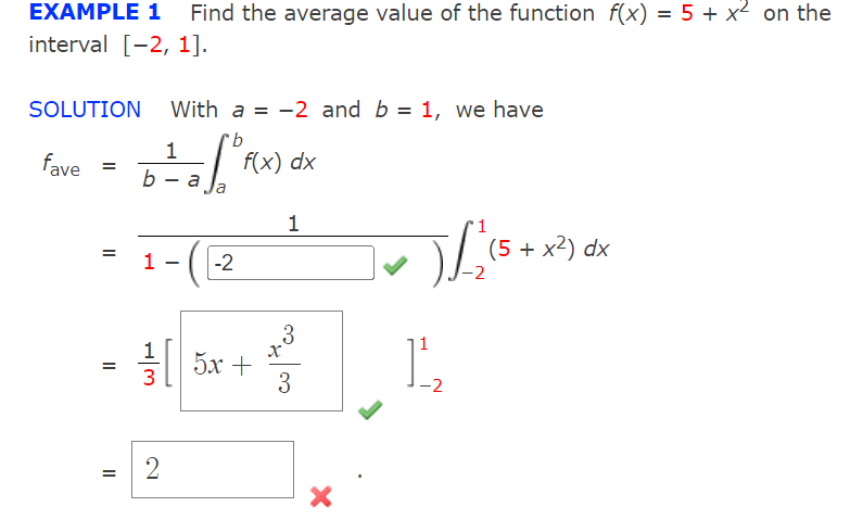 average value of a function