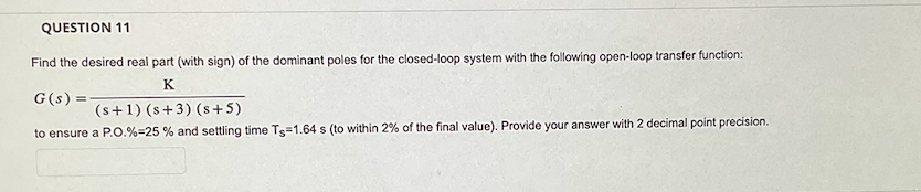 Solved Find the desired real part (with sign) of the | Chegg.com