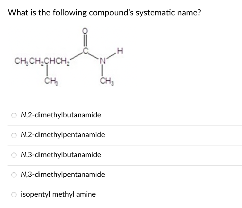 Solved Which Of The Following Compounds Is Least Soluble In | Chegg.com