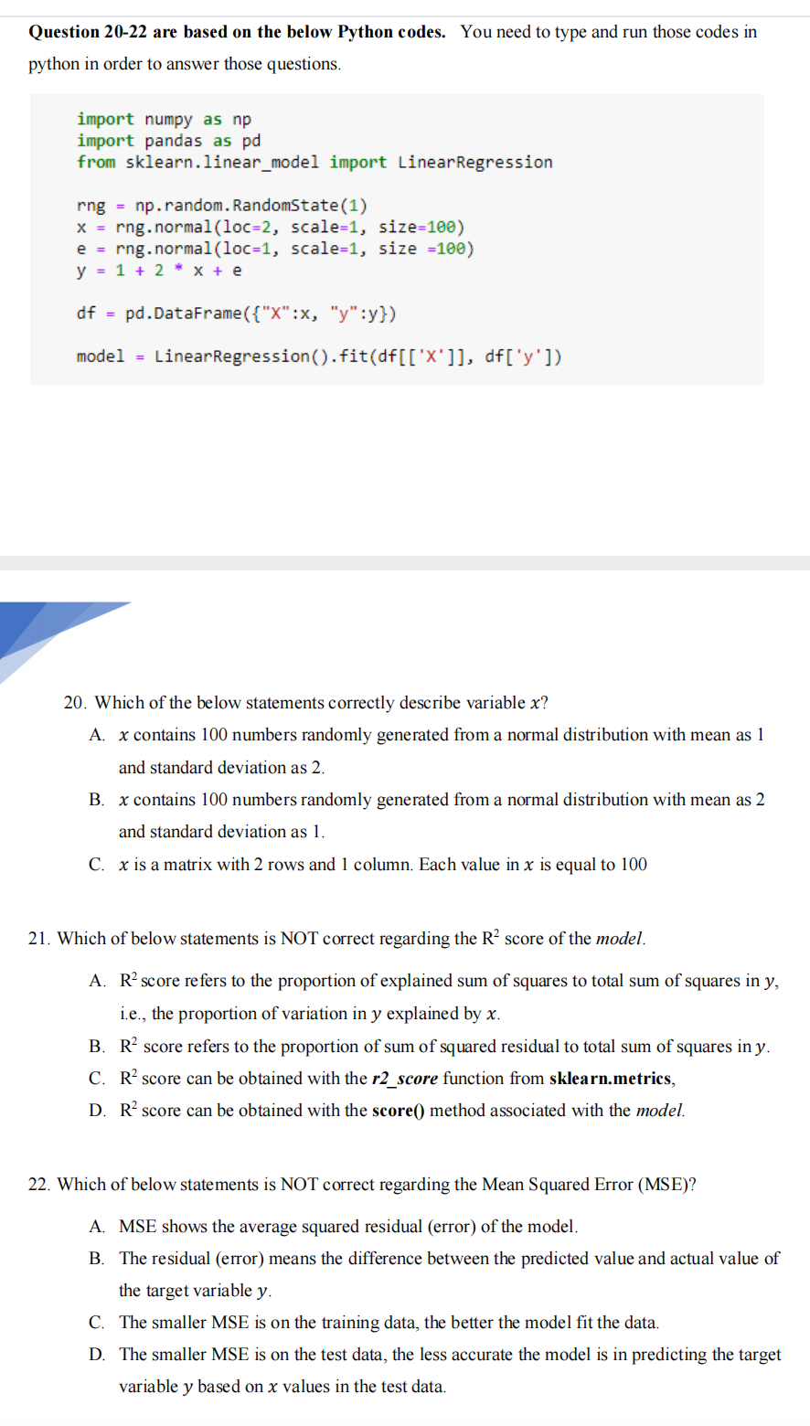 Solved python in order to answer those questions. import | Chegg.com