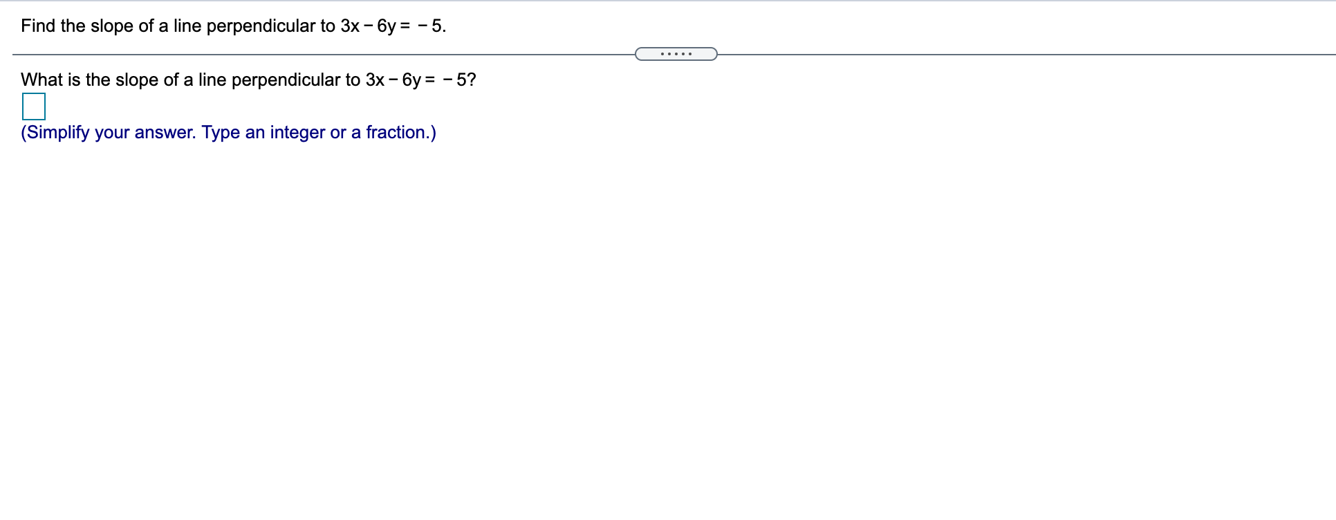 what is the slope of the line perpendicular to y 3x 5