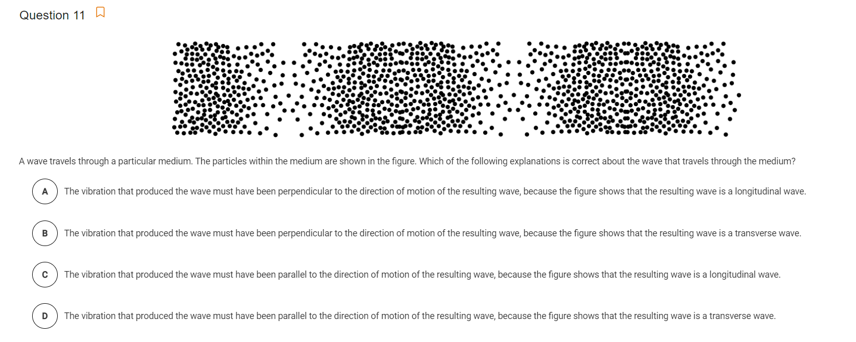 Solved Question 11.0 A wave travels through a particular | Chegg.com