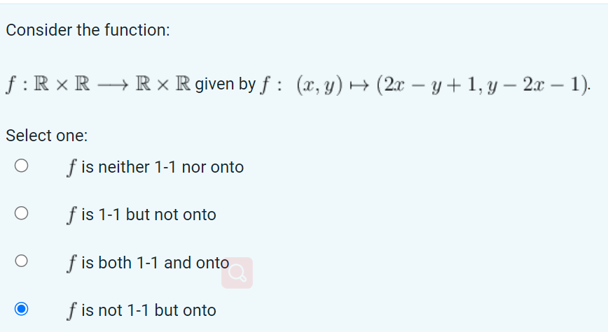 Solved Consider The Function: F:R×R R×R Given By | Chegg.com