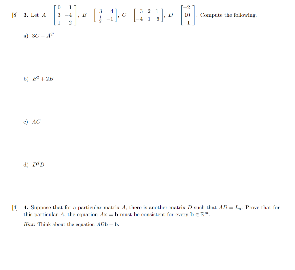 Solved 0 1 3 3 2 D)--[i-1].c=[#14].--C) =) C 10 [8] 3. Let | Chegg.com