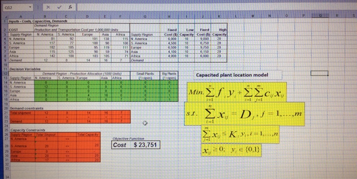 Solved The optimal solution is attached. If the fixed cost | Chegg.com