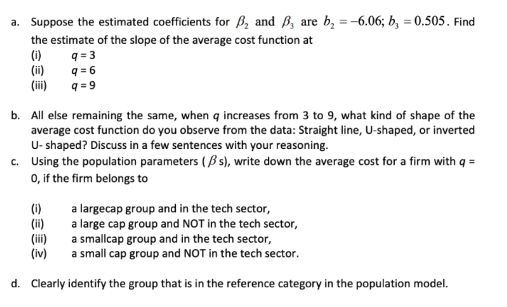 Solved 2. Consider The Following Model Population Model For | Chegg.com