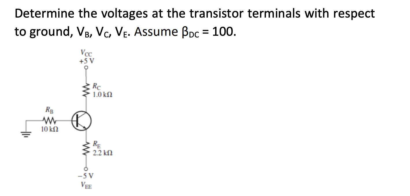 Solved The transistor is applied as an amplifier to process