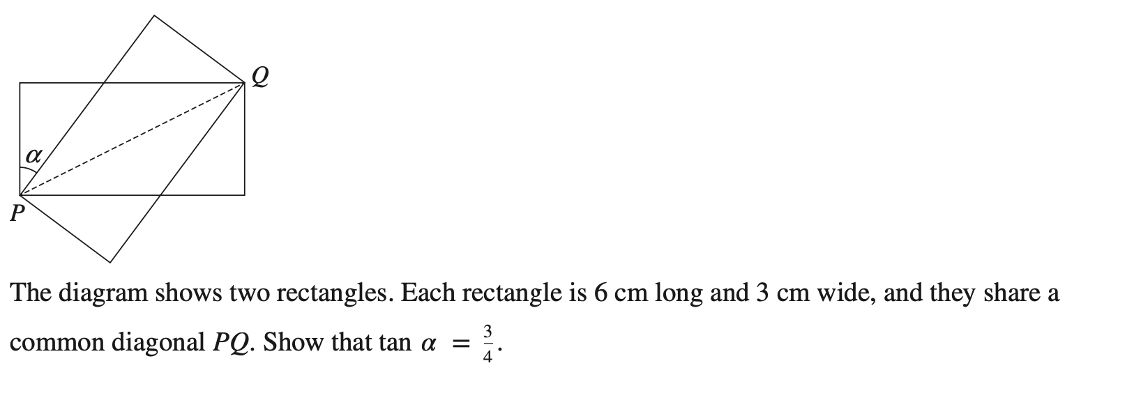 Solved e α Р The diagram shows two rectangles. Each | Chegg.com