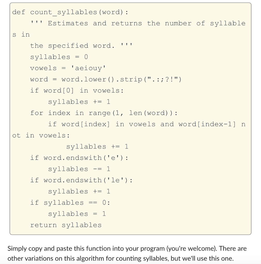 Solved Program Behavior This program will analyze a file | Chegg.com