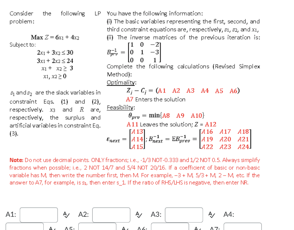 solved-the-following-lp-consider-problem-max-z-6x1-4x2-chegg