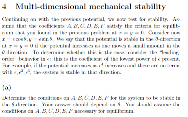 4 Multi-dimensional Mechanical Stability Continuing | Chegg.com