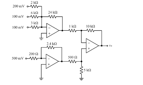 Solved Find output voltage for each Op-Amp in the circuit | Chegg.com