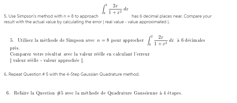 5 Limbsen S Rule For Approximating Integral Is Chegg Com