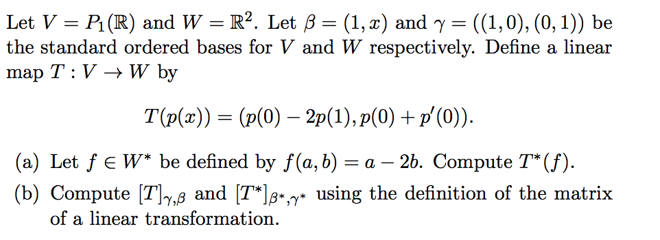 Solved Let V P1 R And W R2 Let B 1 X And Y 1 Chegg Com