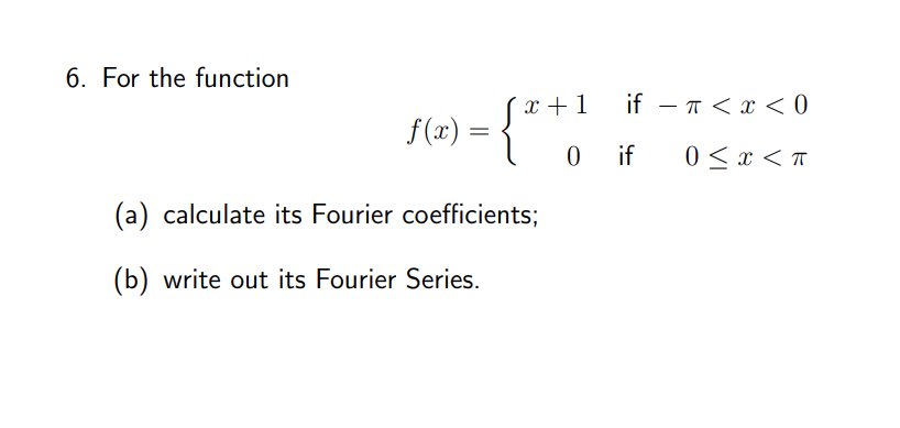 Solved For The Function | Chegg.com