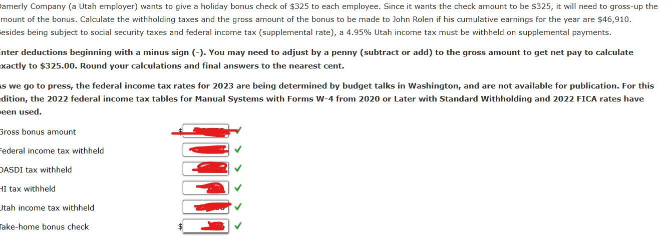 Solved amerly Company (a Utah employer) wants to give a | Chegg.com