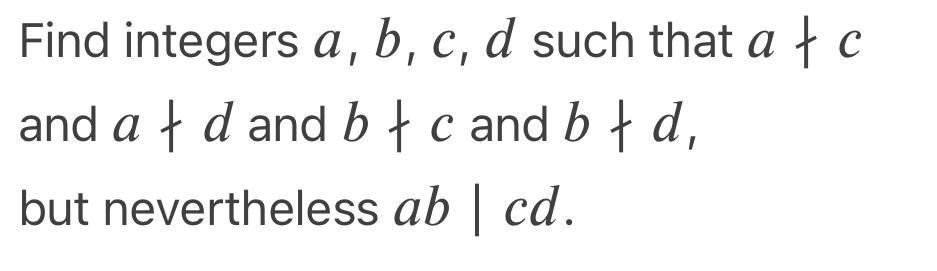 Solved I Find Integers A, B, C, D Such That A To And A { D | Chegg.com