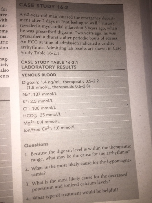 Solved CASE STUDY 16-1 A 32-year-old woman was admitted to | Chegg.com