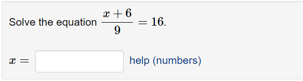 Solved Solve The Equation X 69 16 X Chegg Solved Solve The Equation X 69 16 X Chegg