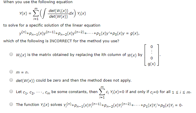 Solved When You Use The Following Equation M6x ĉ C De Chegg Com