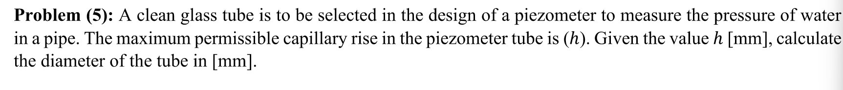 Solved Problem (5): A Clean Glass Tube Is To Be Selected In 