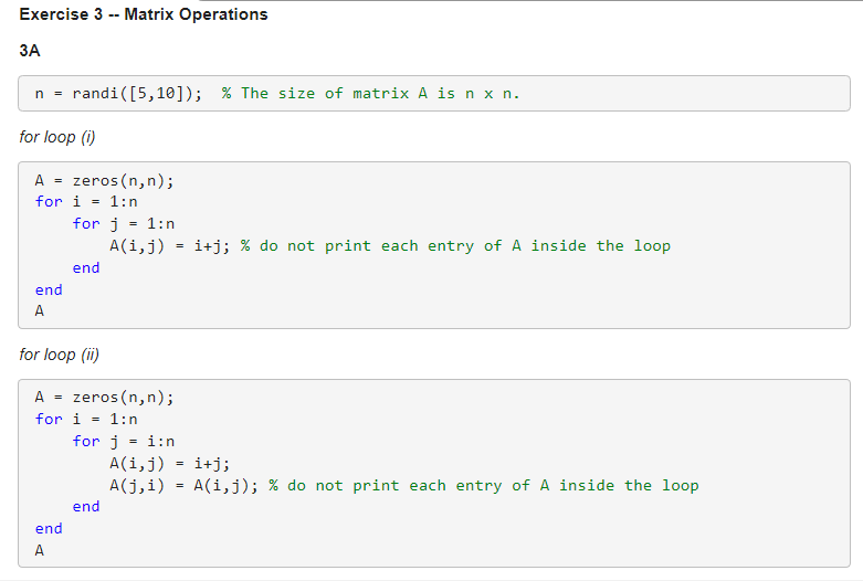 Solved % Create Matrix B B= Inv(B) \% Create Matrix B B= | Chegg.com