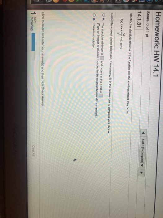 Solved Homework: HW 14.1 Score: 0 of 1 pt 14.1.31 54 O B. | Chegg.com