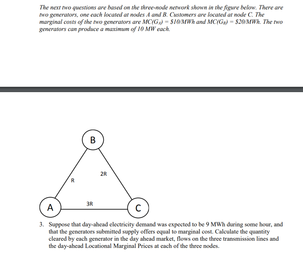 Solved The next two questions are based on the three-node | Chegg.com