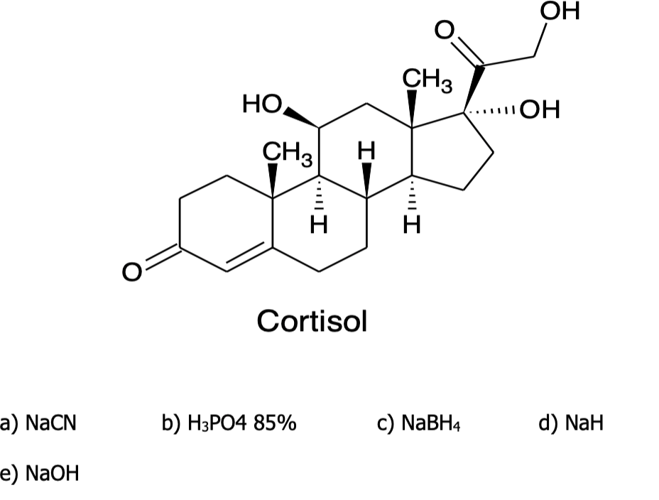 Solved The following structure represents cortisol, | Chegg.com