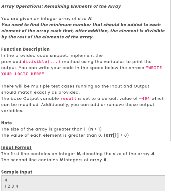Solved Array Operations: Remaining Elements of the Array You | Chegg.com