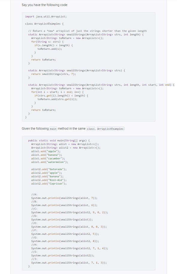 Solved Say you have the following code: import | Chegg.com