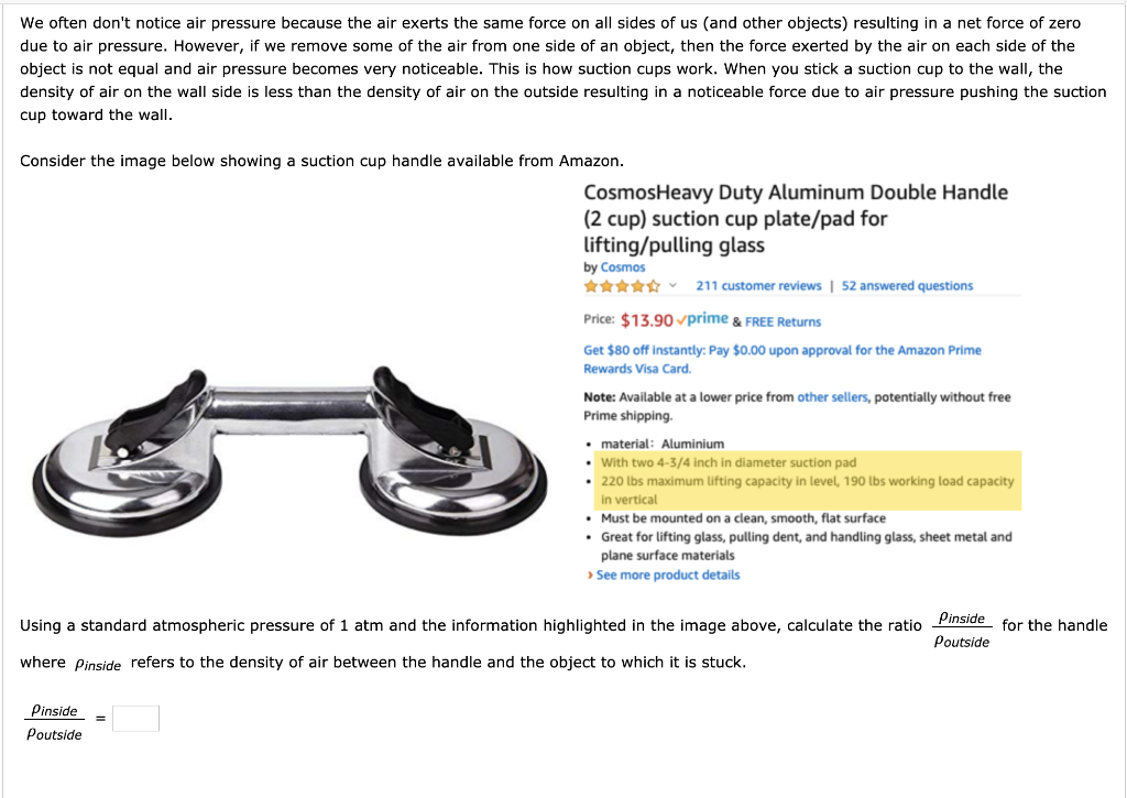 Air Pressure: How Suction Cups Work