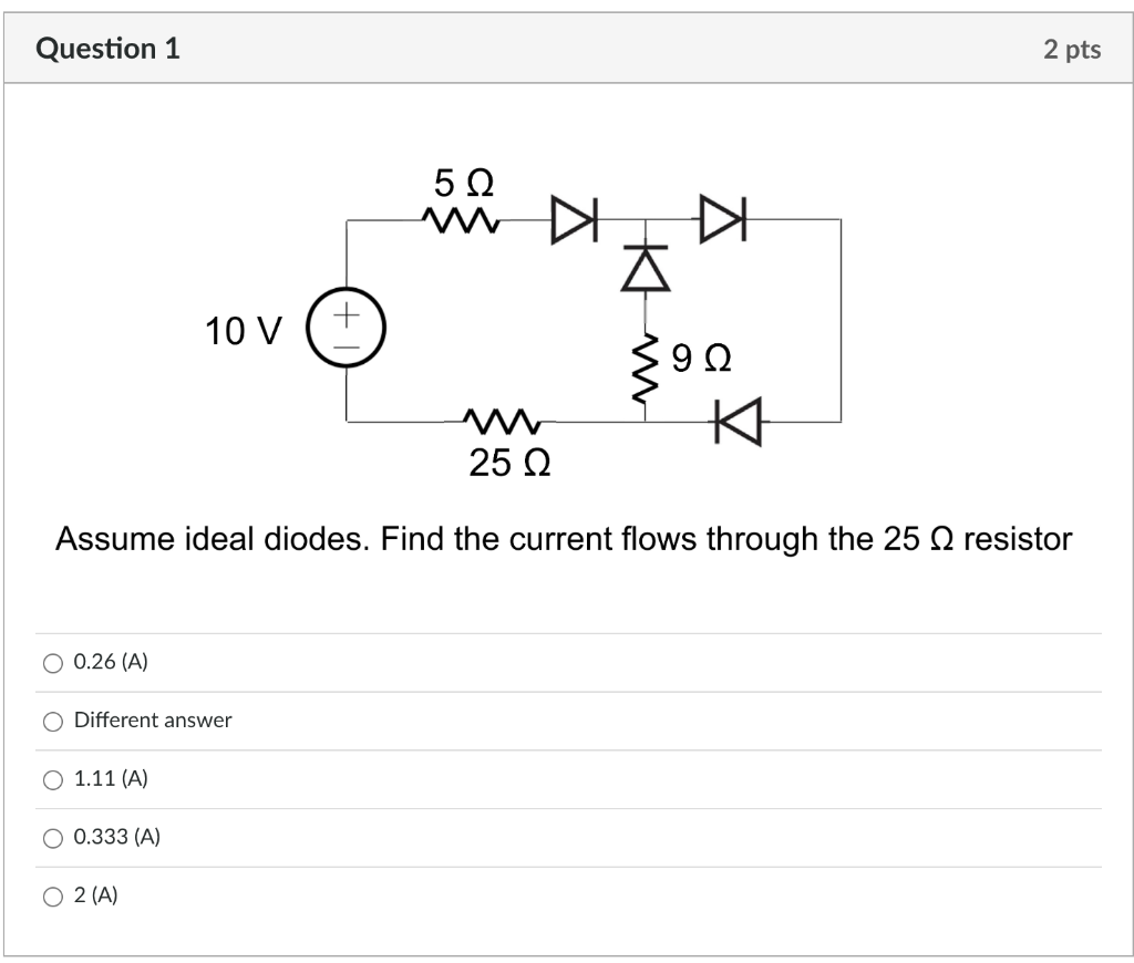 Solved Assume Ideal Diodes. Find The Current Flows Through | Chegg.com