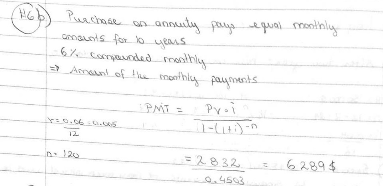 Solved for part b why is the amortization formula used chegg