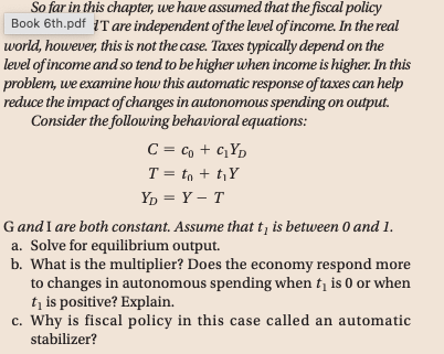 Solved So far in this chapter, we have assumed that the | Chegg.com