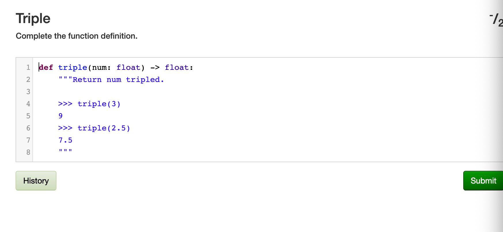 Solved Missing header 7. Complete the function below by | Chegg.com